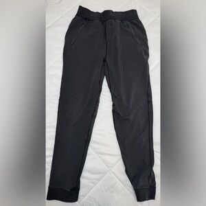 Lululemon Men's Medium Cross Cut Jogger 29.5" Inseam Heathered Black Gray M5458S